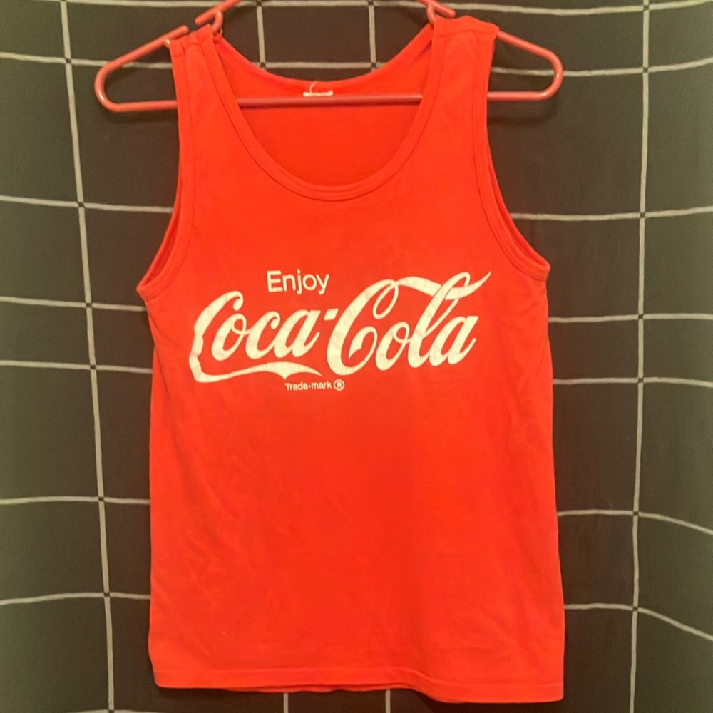 Vintage Coca Cola tank top 80/90s retro women’s size small trade-marked